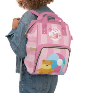 Cute Pink Multifunctional Diaper Backpack for Moms - GIFTZ For Your Loved Ones