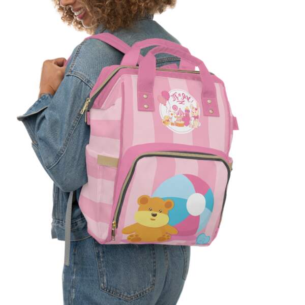 Cute Pink Multifunctional Diaper Backpack for Moms - GIFTZ For Your Loved Ones