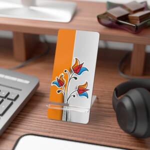 Artistic Smartphone Display Stand with Floral Design - GIFTZ For Your Loved Ones
