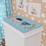 Baby Boy Changing Pad Cover with Cute Cartoon Design - GIFTZ For Your Loved Ones