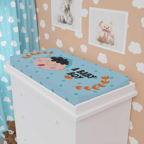 Baby Boy Changing Pad Cover with Cute Cartoon Design - GIFTZ For Your Loved Ones