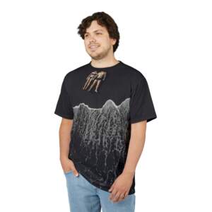 Beach Wave All-Over Print Tee — Couples Sunbathing Graphic - GIFTZ For Your Loved Ones