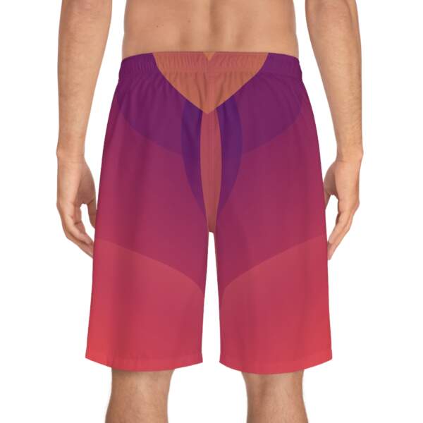 Sunset Gradient Men's Board Shorts — Vibrant Abstract Swim Trunks - GIFTZ For Your Loved Ones