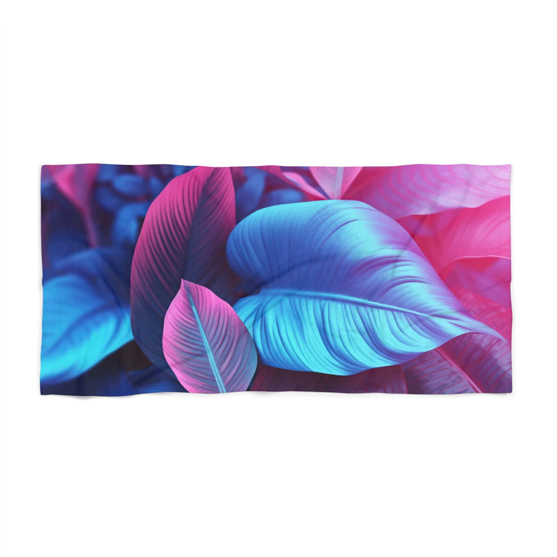 Tropical Vibes Beach Towel - Colorful Leaf Design for Summer Fun - GIFTZ For Your Loved Ones
