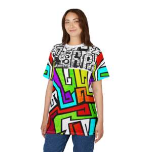 Abstract Neon Graffiti All-Over Print Tee - GIFTZ For Your Loved Ones