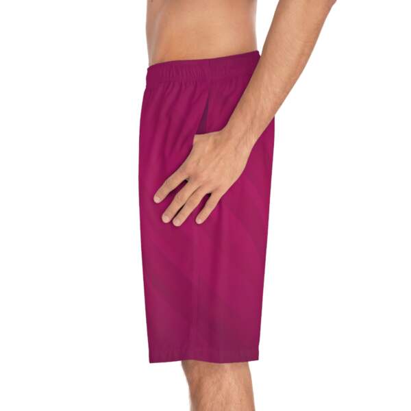 Men's Ombre Magenta Board Shorts — Quick-Dry Beach Swim Trunks - GIFTZ For Your Loved Ones