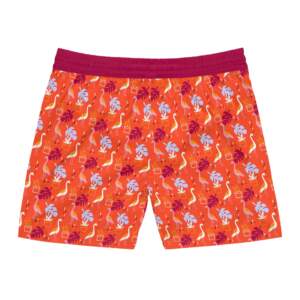 Men's Tropical Flamingo Swim Shorts — Orange All-Over Print - GIFTZ For Your Loved Ones