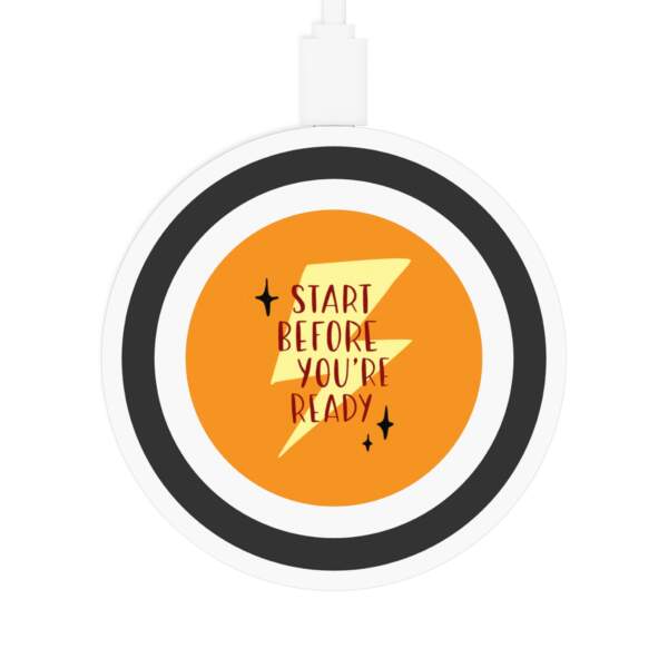 Motivational Wireless Charging Pad – 'Start Before You’re Ready' - GIFTZ For Your Loved Ones