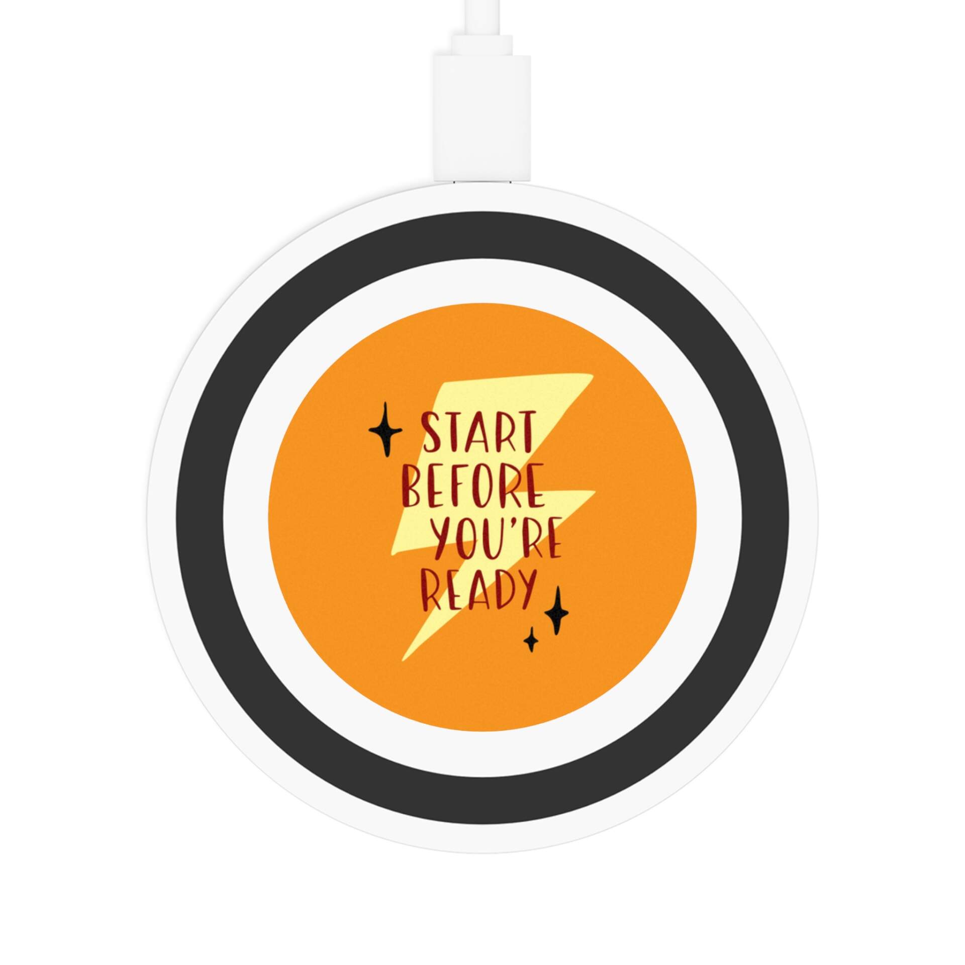 Motivational Wireless Charging Pad – 'Start Before You’re Ready' - GIFTZ For Your Loved Ones